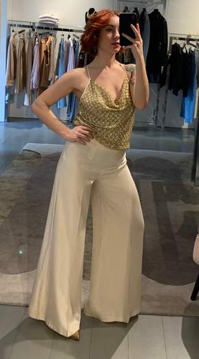 Pantaloni Palazzo Laminati Giorgia Plus