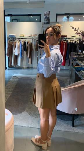 Minigonna Con Pieghe Kartika