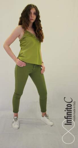 Pantalone In Cotone A Sigaretta No-Nà