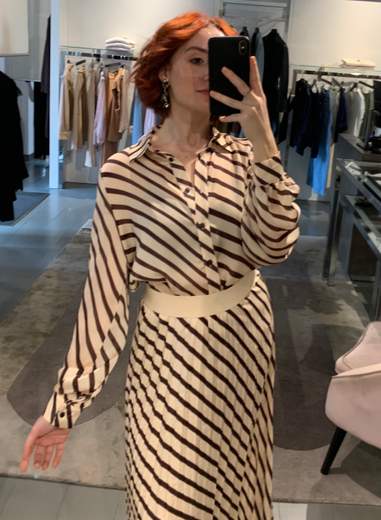 Camicia A Righe Diagonali Giorgia Plus