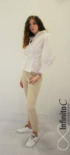 Pantalone In Cotone A Sigaretta No-Nà