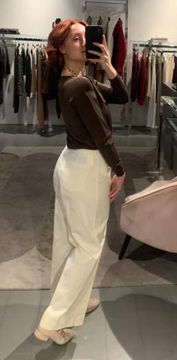 Pantalone Cropped In Tela Cotone Kartika