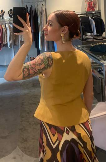 Gilet Viscosa Lino Anitie