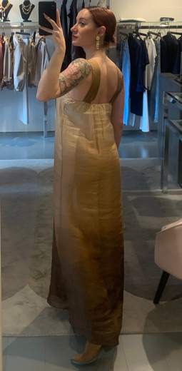 Abito Lungo Sfumato Beige Anitie