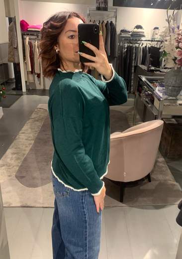 Maglia Tinta Unita Con Bordino Boeme