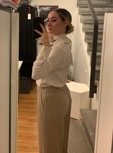 Camicia Classica Con Fiore Al Collo Giorgia Plus