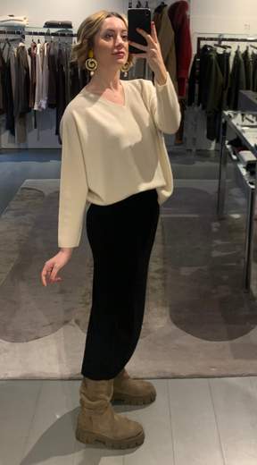 Gonna A Tubino In Pura Lana Duda