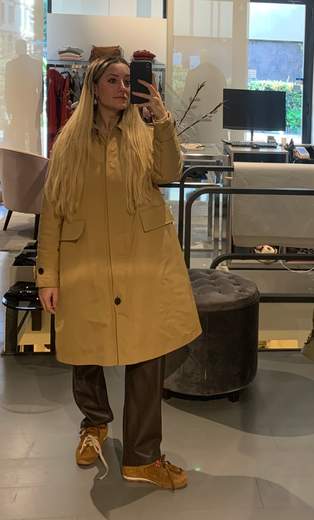 Cappottino Imbottito Colore Senape Veronique Roses