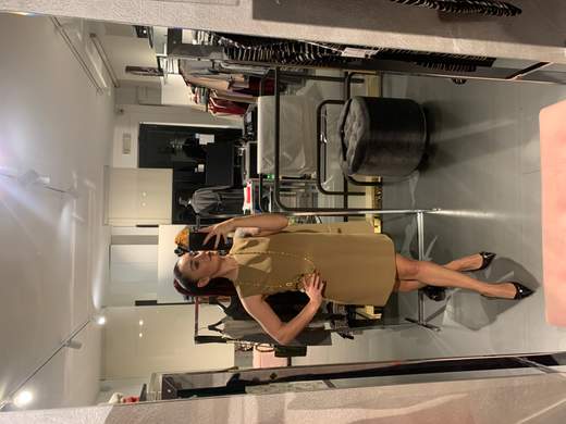 Miniabito In Crepe Senza Maniche Tabacco Kartika