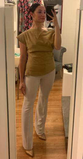 Pantalone Classico In Crepe Riva Tricot