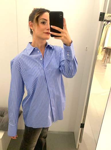 Camicia Over A Righe Kartika