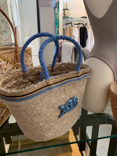 Borsa In Paglia Con Pochette Pizzo Easy Bikini
