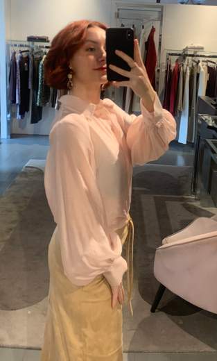 Camicia Voile Lyocell Maniche Ampie Kartika