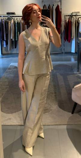 Pantaloni Larghi Lino Kartika