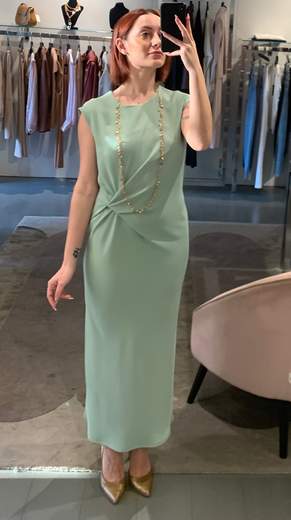 Abito Midi In Crepe Saiph