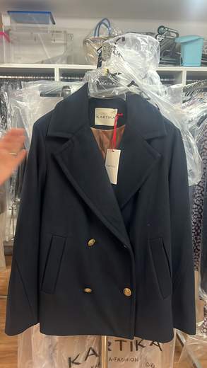 Giaccone In Panno Misto Lana Kartika
