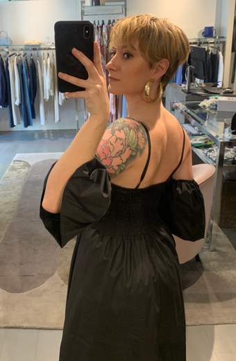 Vestito Sottoveste Con Maniche A Sbuffo InfinitoC