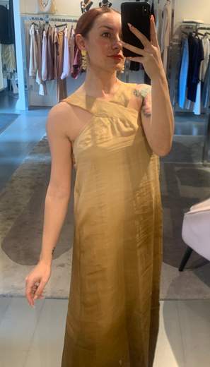 Abito Lungo Sfumato Beige Anitie