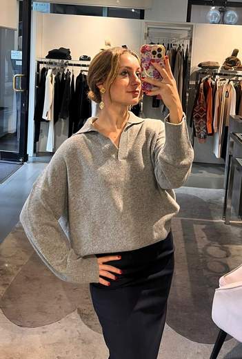 Maglia a Polo Misto Cashmere Kartika