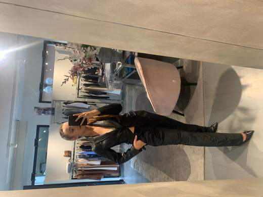 Pantaloni Velluto Nero La Kore