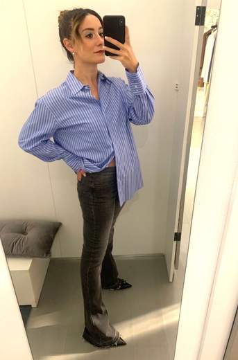 Camicia Over A Righe Kartika