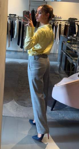 Pantalone Cigarette Flanella Fantasia Kartika