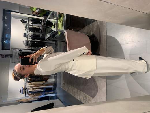 Tailleur Smoking Con Pantalone Largo Kartika