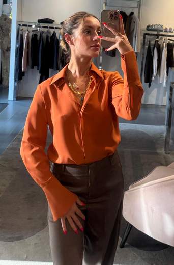Camicia Crop Seta Kartika