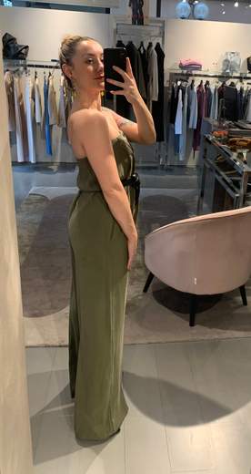 Tuta Over Tencell Verde Kiki Six