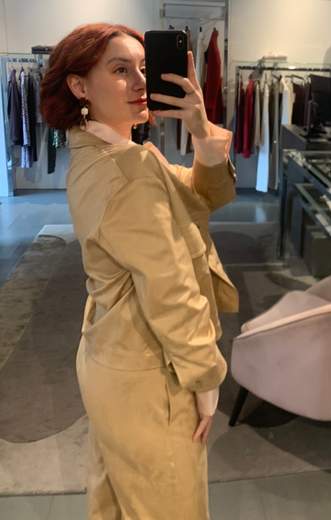 Giubbotto In Fintapelle Scamosciata Kartika