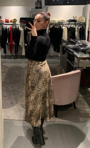 Gonna In Raso Leopardata Lusi