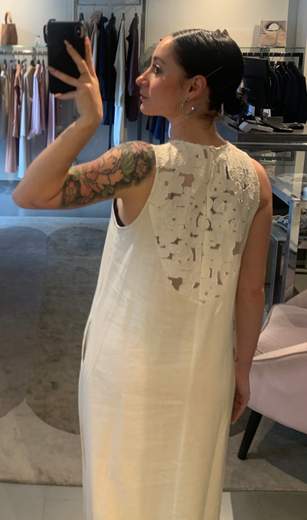 Abito Lungo Con Devoré Kartika