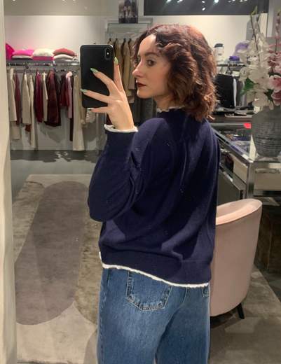 Maglia Tinta Unita Con Bordino Boeme