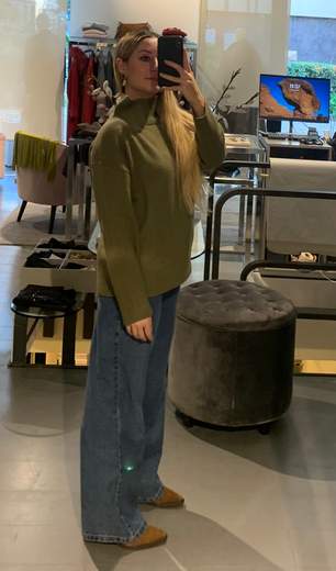 Jeans Largo Stinto Blu Kiki Six