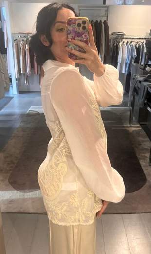 Camicia Over Con Ricami Kiki Six