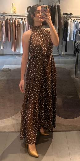 Abito Lungo A Pois Kartika