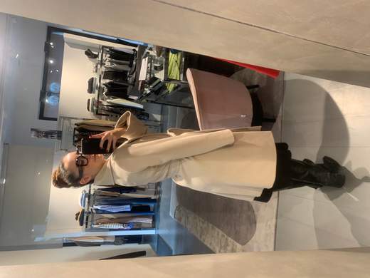 Cappotto Vestaglia In Panno Misto Lana Kartika