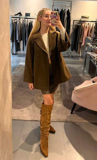 Giaccone Spigato Doppio Petto Giorgia Plus