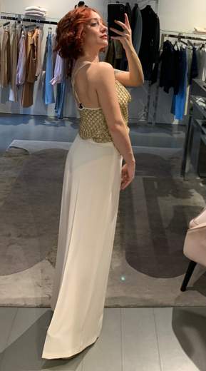 Pantaloni Larghi Elasticizzati Con Fibbia Metallica Giorgia Plus