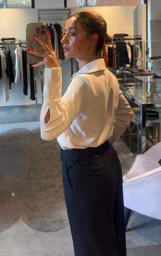 Camicia Crop Seta Kartika