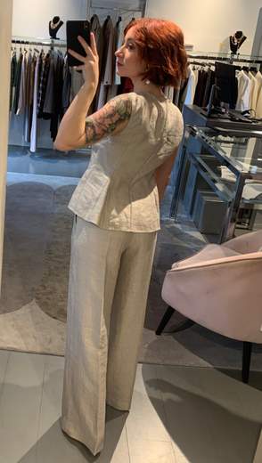 Pantaloni Larghi Lino Kartika