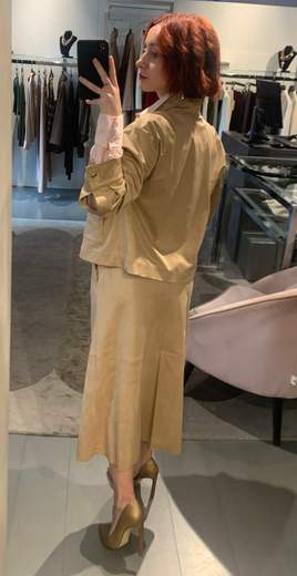 Gonna In Finta Pelle Di Camoscio Kartika