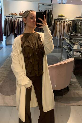 Cardigan Lungo In Viscosa Much Money