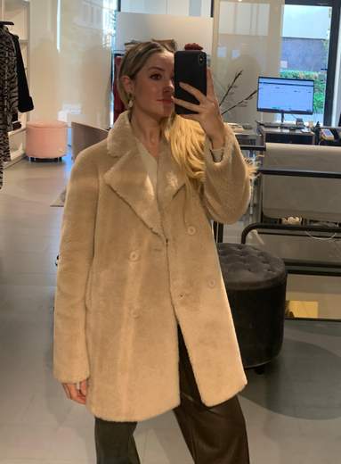 Giaccone Teddy Doppiopetto Veronique Roses