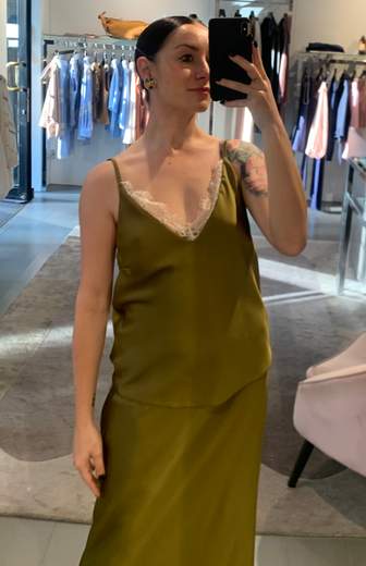 Top In Raso Con Pizzo Saiph