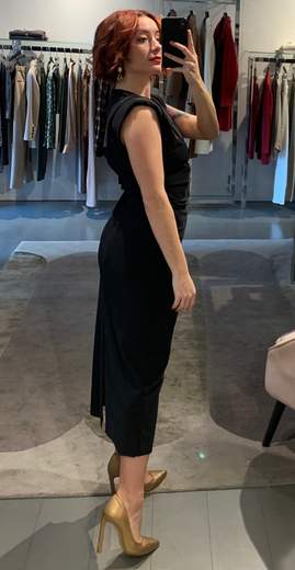 Abito Tubino Tessuto Tecnico Veronique Roses