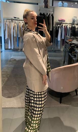 Giaccone In Renna Fango Veronique Roses