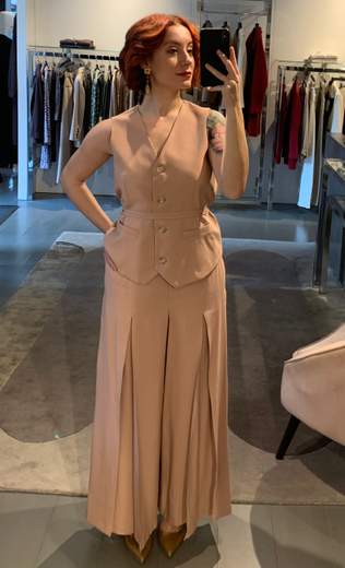 Pantagonna Con Spacchi Rosa Kartika