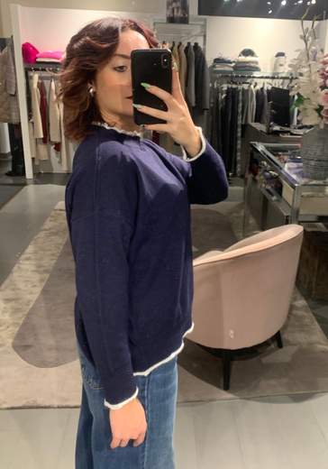 Maglia Tinta Unita Con Bordino Boeme