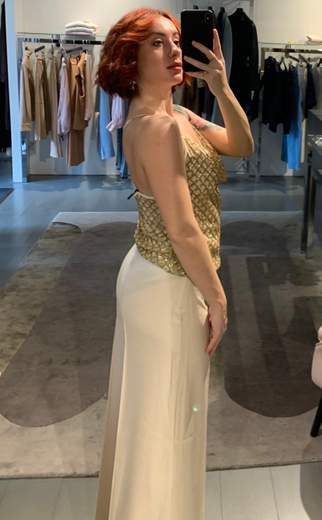 Top Paillettes Oro Anitie